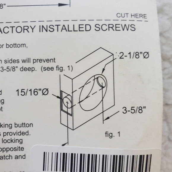 Bundle Only: Johnson Hardware Privacy Pocket Door Lock For 1 3/8” Doors Only - Picture 5 of 12
